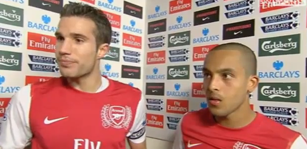 Robin van Persie and Theo Walcott