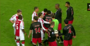 Luis Suarez biting PSV player